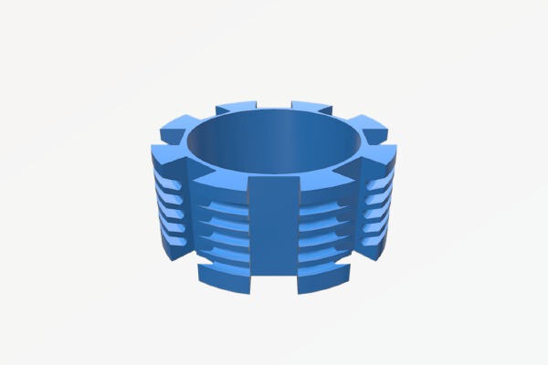Single layer air core inductor – STACKABLE | 3d print model
