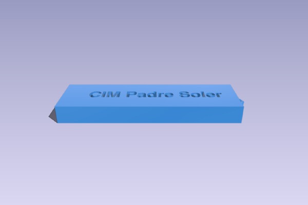 llavero grabado CIM | 3d print model