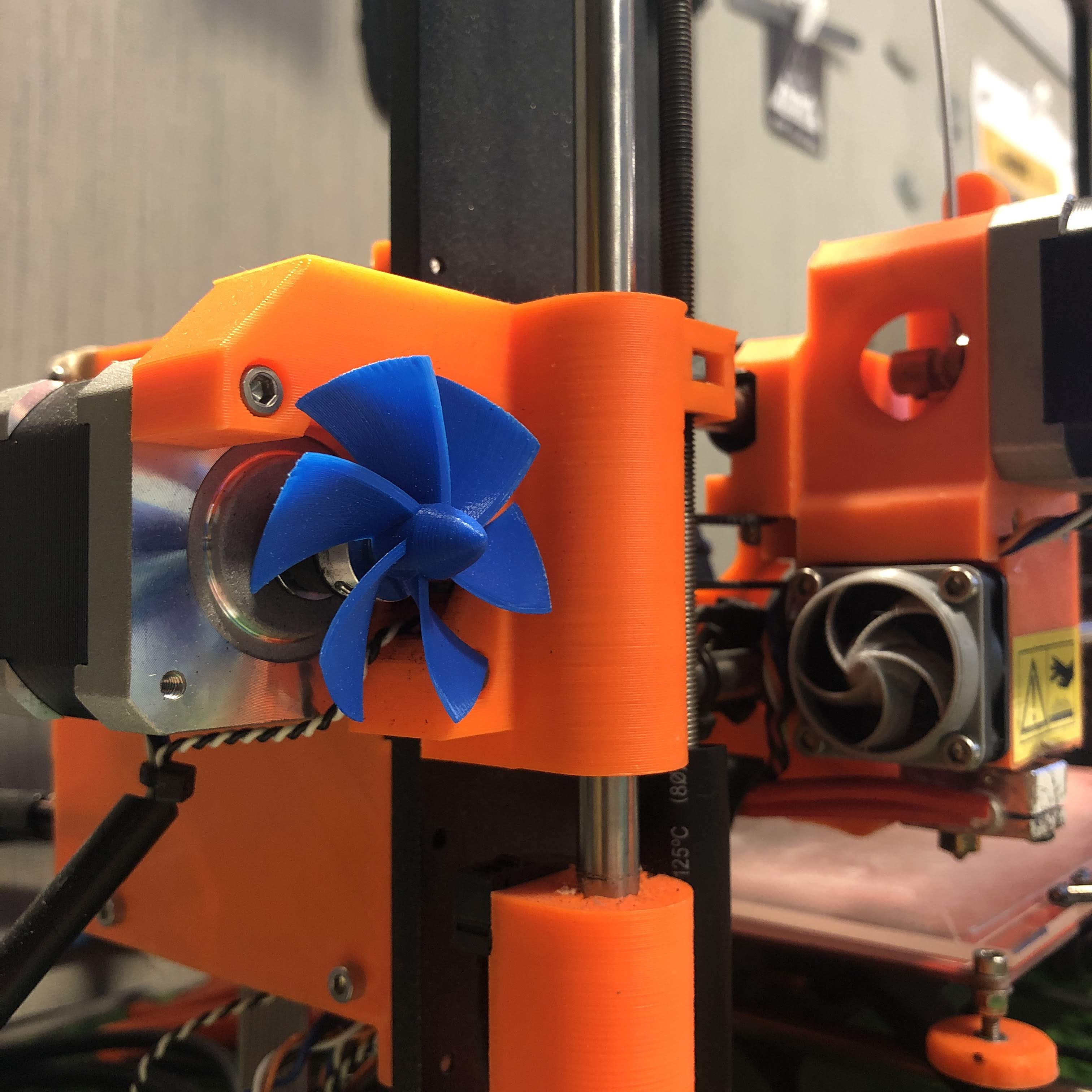 X-Axis motor rotation indicator (Prusa i3 MK2 MK2S MK3)
