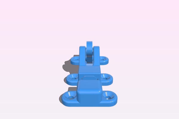 Print in place locking bolt | 3d print model
