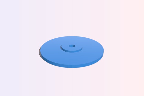 CD_DVD Lightweigh Wheel Hub | 3d print model
