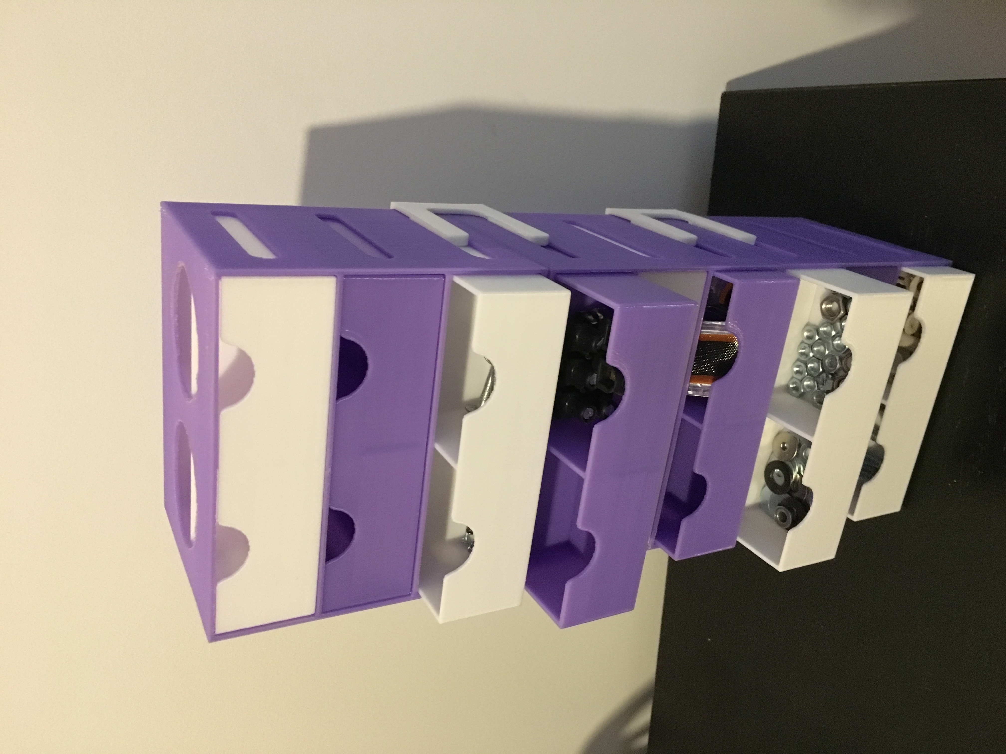 Storage box with drawers
