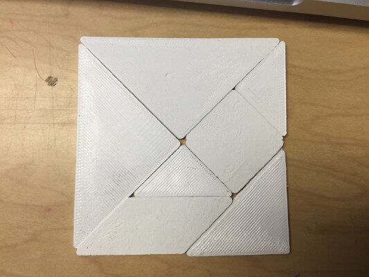 Tangram Puzzle | 3d print model