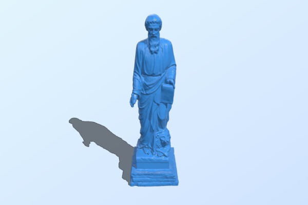 Statue with Lion | 3d print model