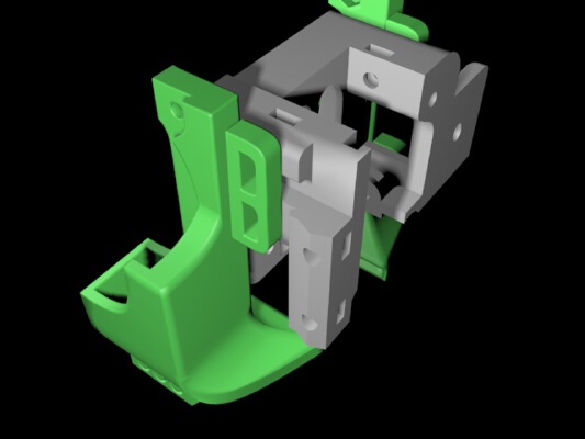 Creality Ender 3 _ CR10 compact fan duct | 3d print model