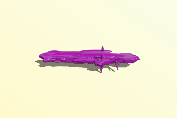 ROBOTECH EBSIS EDF Patrolship | 3d print model