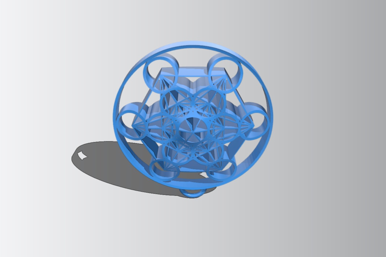 Metatron's cube dream catcher