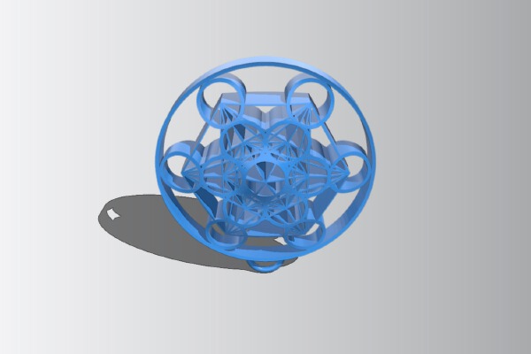 Metatron's cube dream catcher | 3d print model