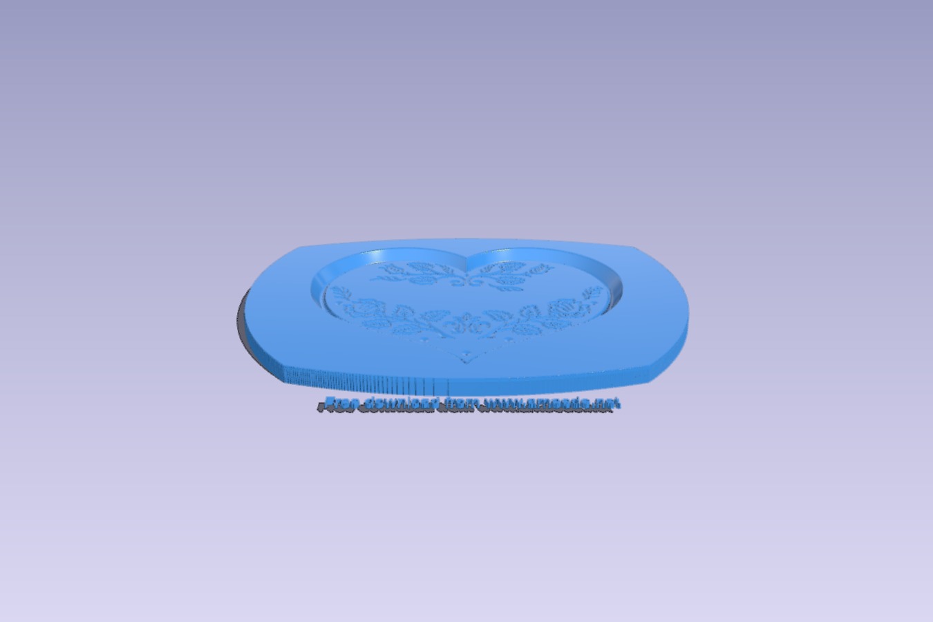 Heart shaped gingerbread mold