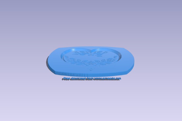 Heart shaped gingerbread mold | 3d print model