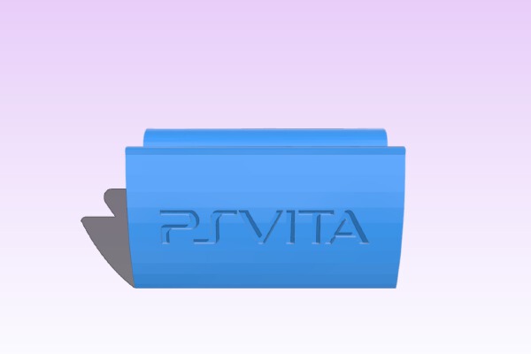 PS Vita Charging Dock Stand (Recessed Logo) | 3d print model