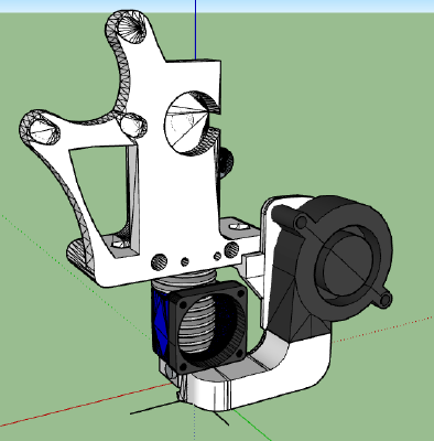 Layer Fan for greg's wade extruder | 3d print model