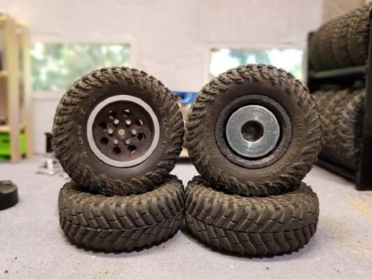 1.0" 8 Hole R_C Wheel | 3d print model