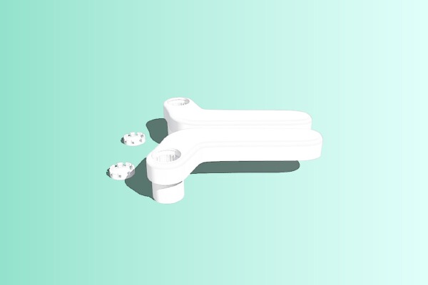 93-97 Del Sol Targa Top Roof Latch Handle (both sides) | 3d print model