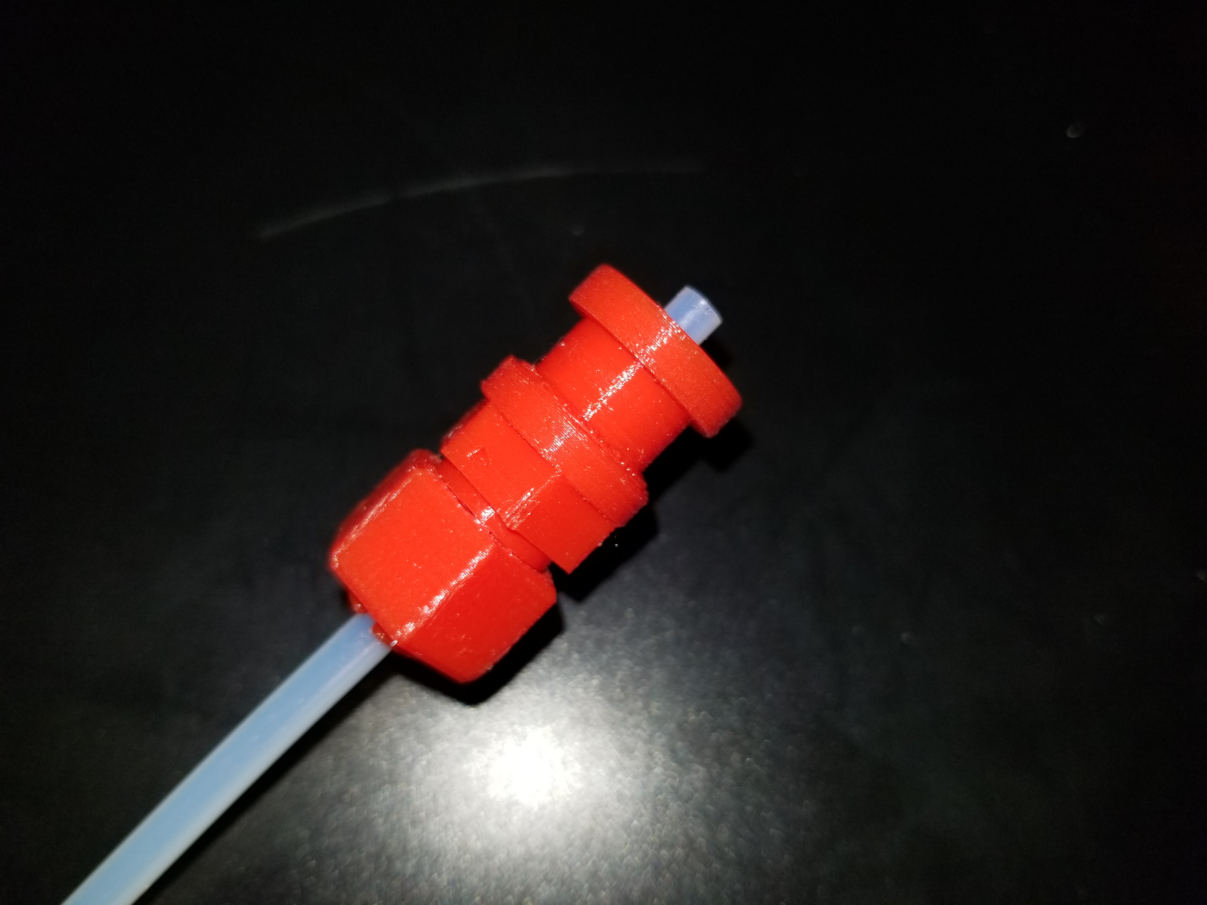 Tapered thread bowden coupling for Grove Mount