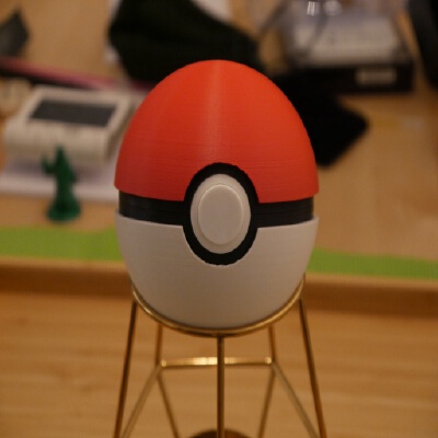 Snap-Fit PokeBall | 3d print model