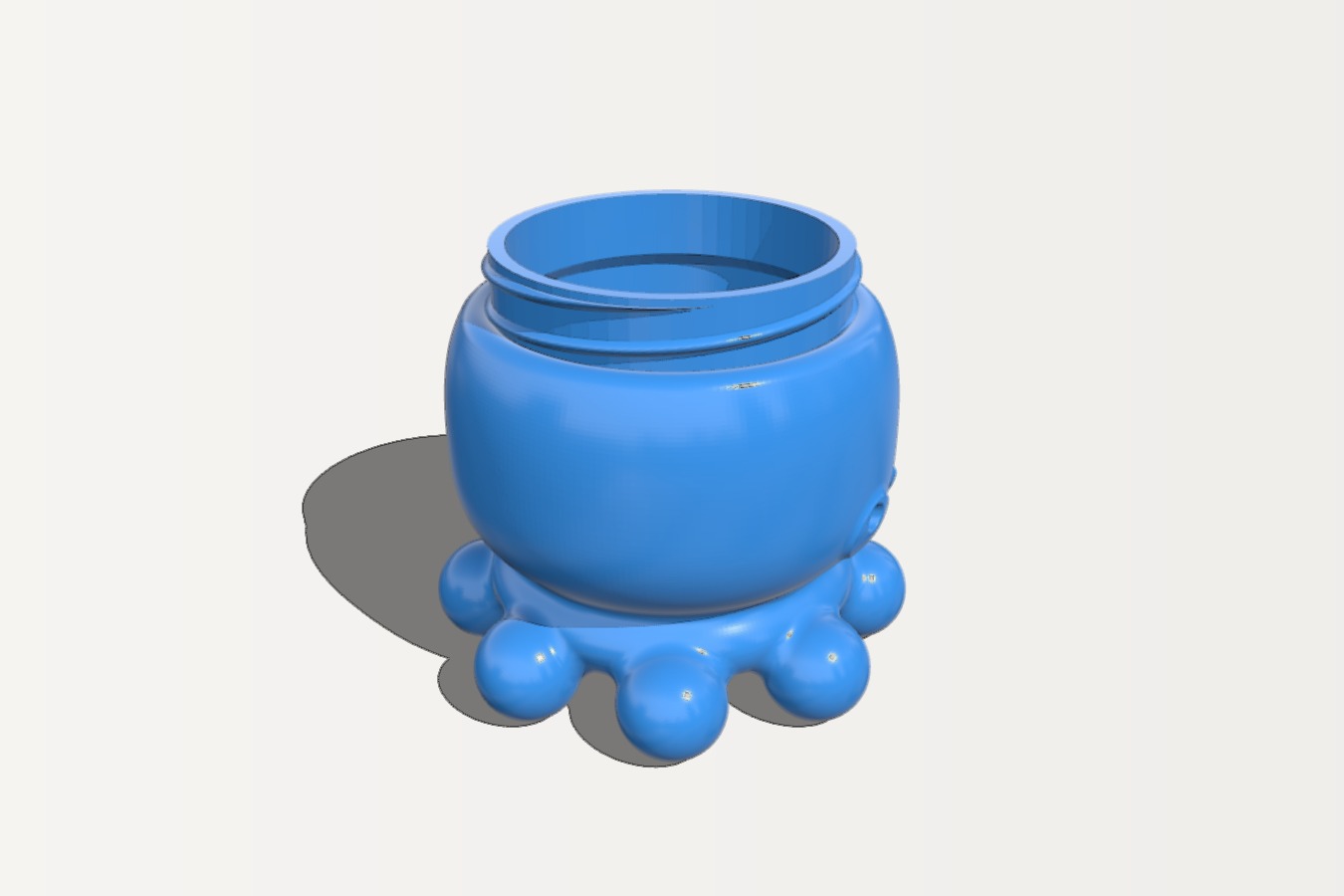 Kawaii Octopus - Threaded Holder_Container