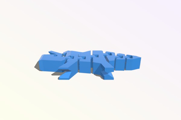 Flexi-Triceratops | 3d print model