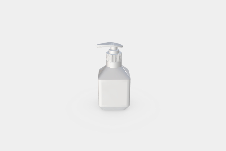 White Clean Bottle Mockup