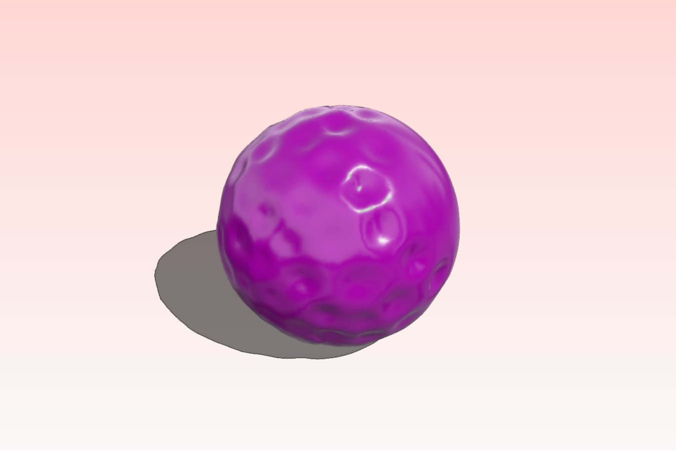 A colourful ball designed with 123D Sculpt