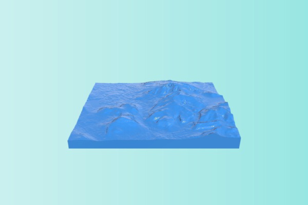 Mount Katahdin Region - Maine | 3d print model