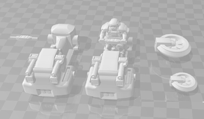 PDF Hover Biker | 3d print model