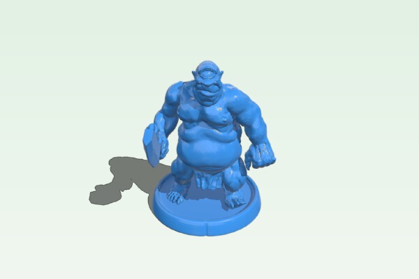 Cyklops with cleaver | 3d print model