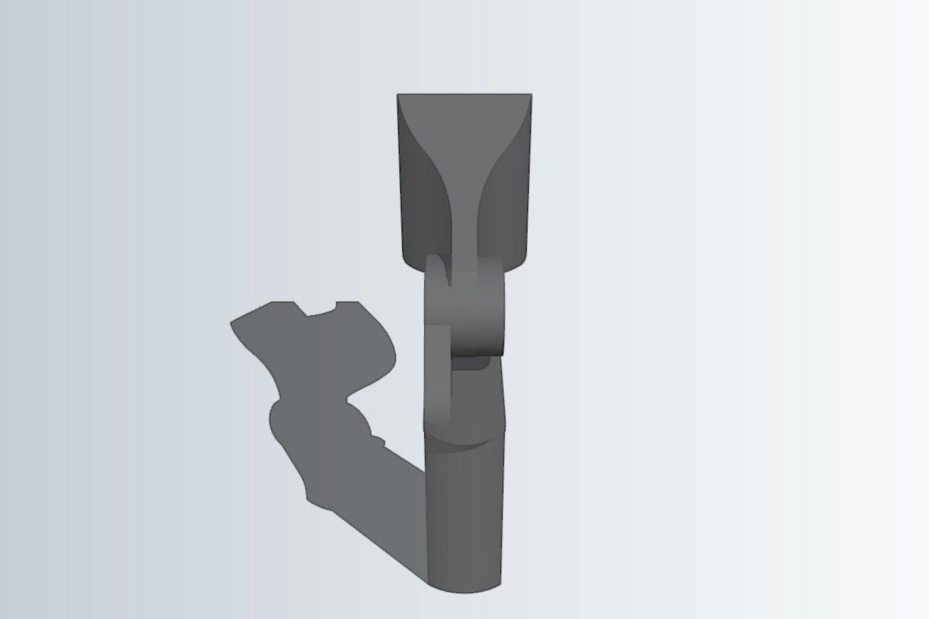 External shower head holder for camper van
