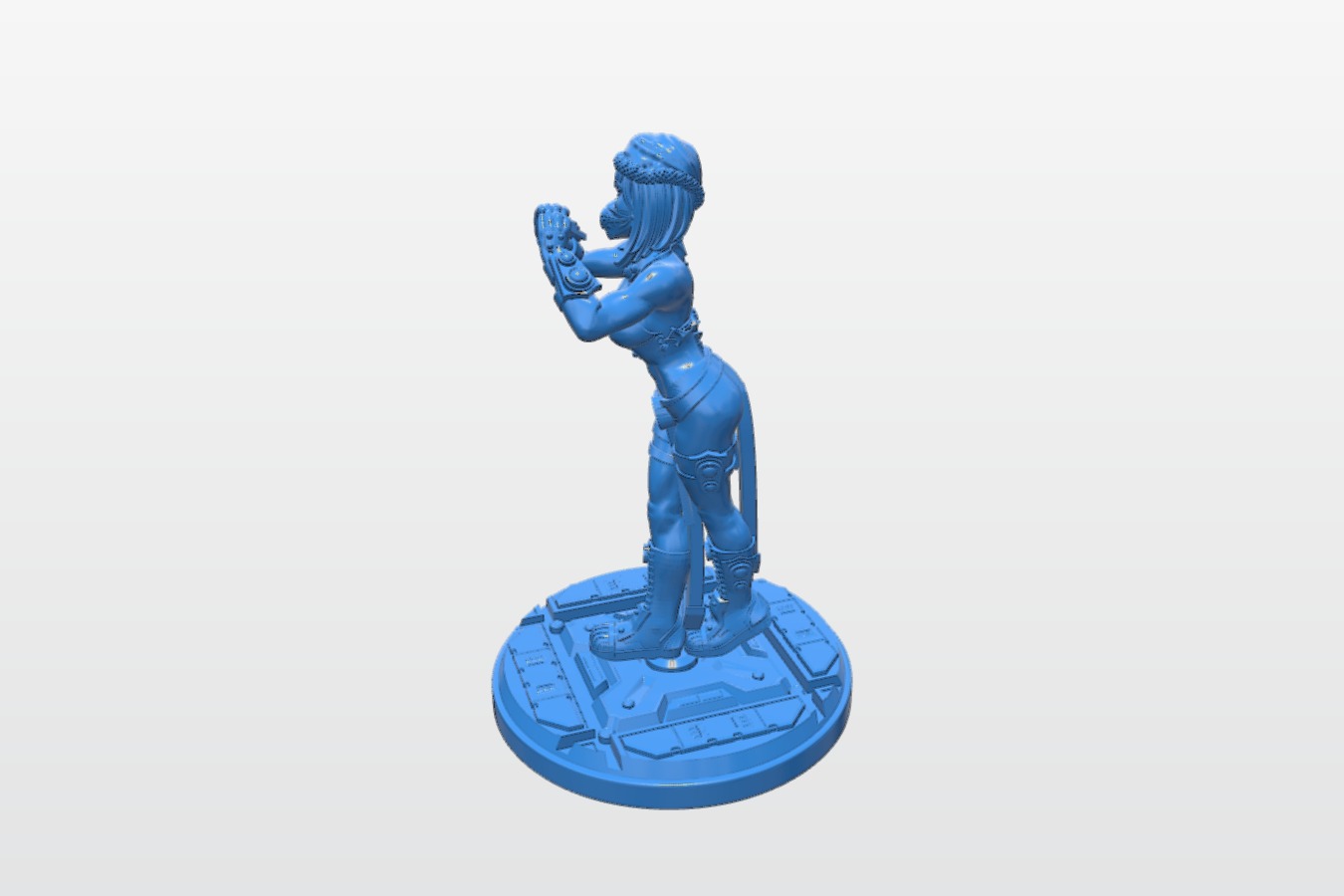 Girl celebrating Christmas B0012407 3d model file for 3d printer