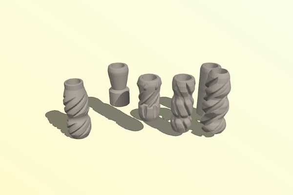 Silverback SRS ASG Comfortable knob set | 3d print model