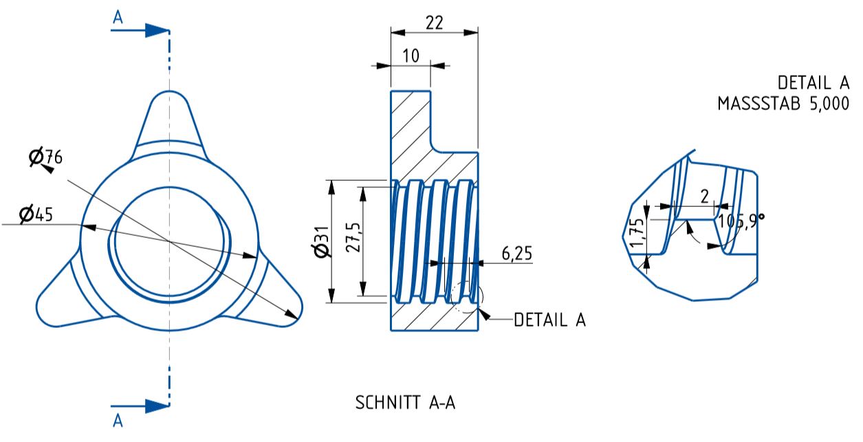 Dumbbell Nut _ Kurzhantel Mutter