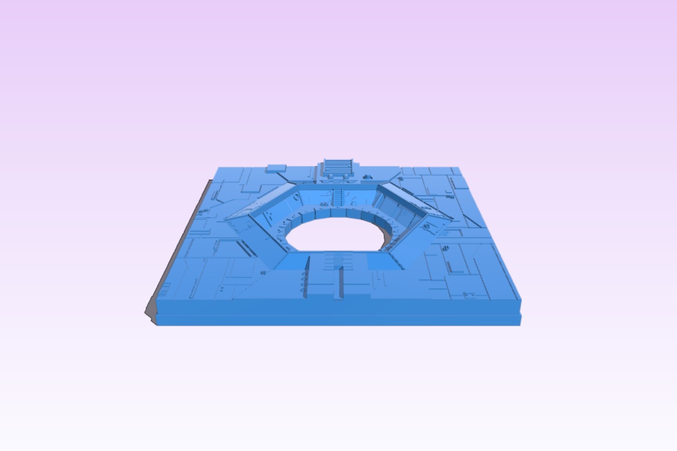 Death Star Surface Tile 01H - Thermal Exhaust Port