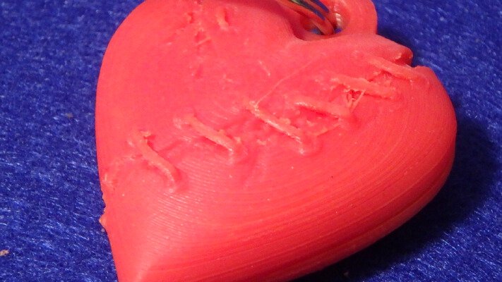 The hidden heart Key chain | 3d print model