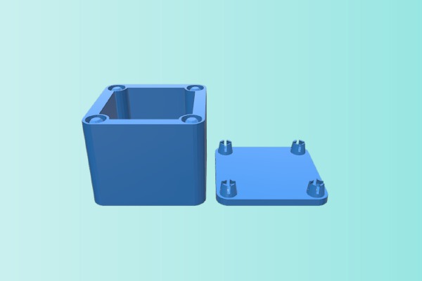 Custom Box with ball-socket locks | 3d print model
