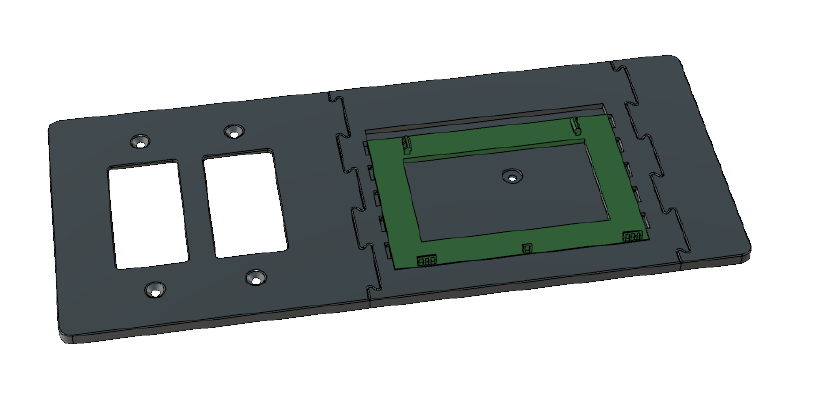 Rogers Smart Home Monitoring 2-Gang Switch Mount | 3d print model