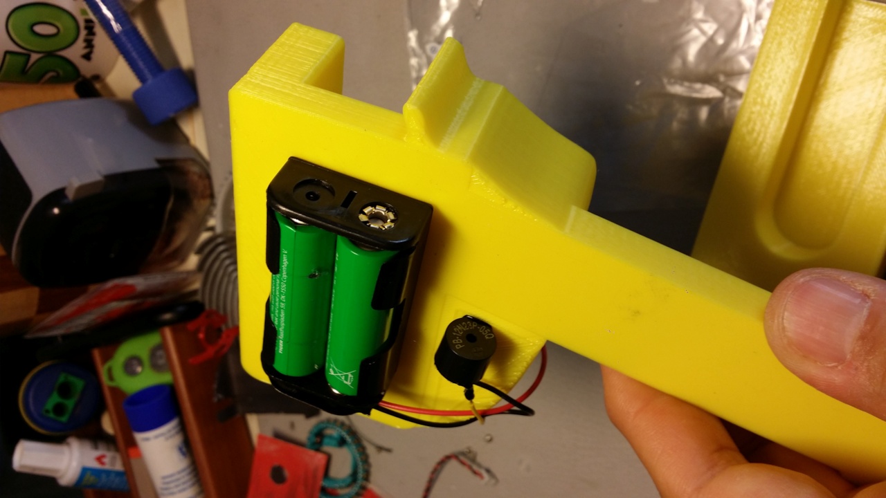Prusa i4 Bobina (filament) Holder with buzzer