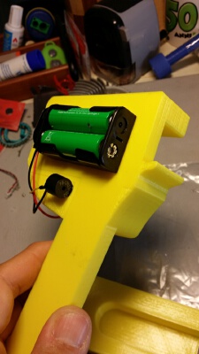 Prusa i4 Bobina (filament) Holder with buzzer | 3d print model