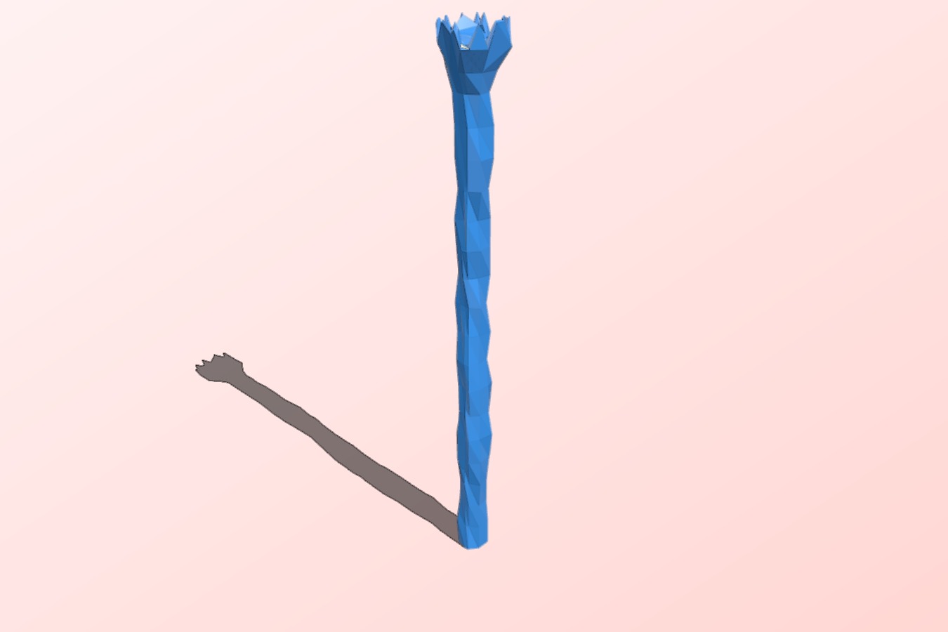 D&D miniature crystal staff