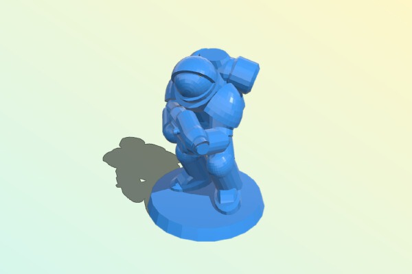 Space Marine Corps 28mm Heroic-Scale | 3d print model