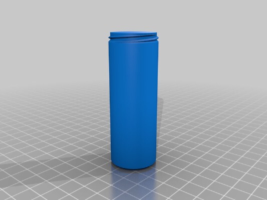 1_8 scale (front) buggy spring container with Knurled Lid | 3d print model