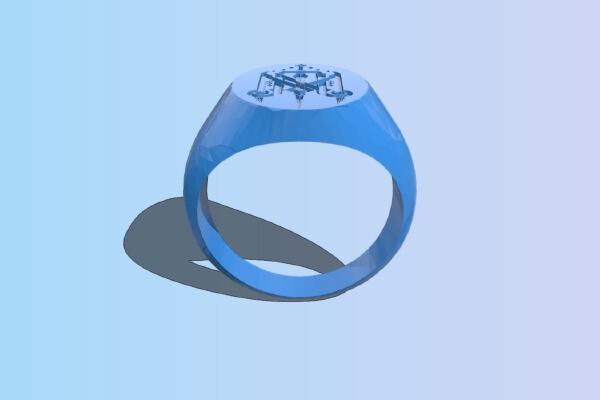 Critical Role Mighty Nein Signet Ring | 3d print model