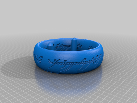 Lord of the Rings One Ring Jewelry Tray | 3d print model