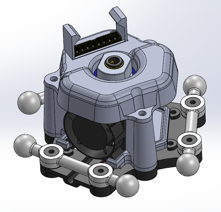HE280 Hotend Whip Retention Clip for Rostock Max V3