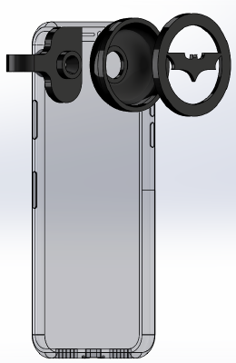iPhone X Batman Signal Projector | 3d print model