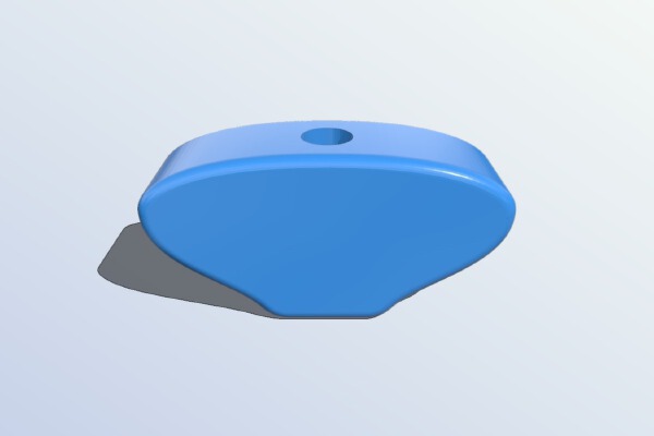 Easy to Print Thumbscrew for Solidoodle | 3d print model