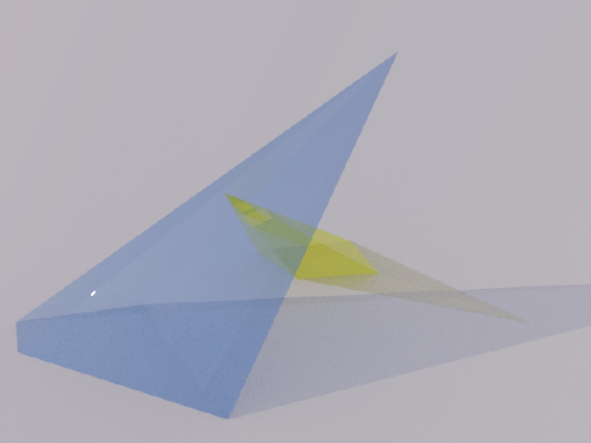 Intersection of 2 Pyramids | 3d print model