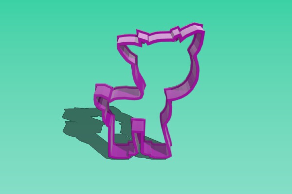 Sweet Deer Cookie Cutter | 3d print model