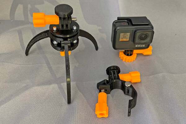 GoPro Bike and tripod atachment with  quick coupling | 3d print model