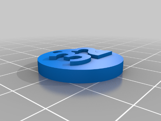 Anhänger mit Nummern | 3d print model