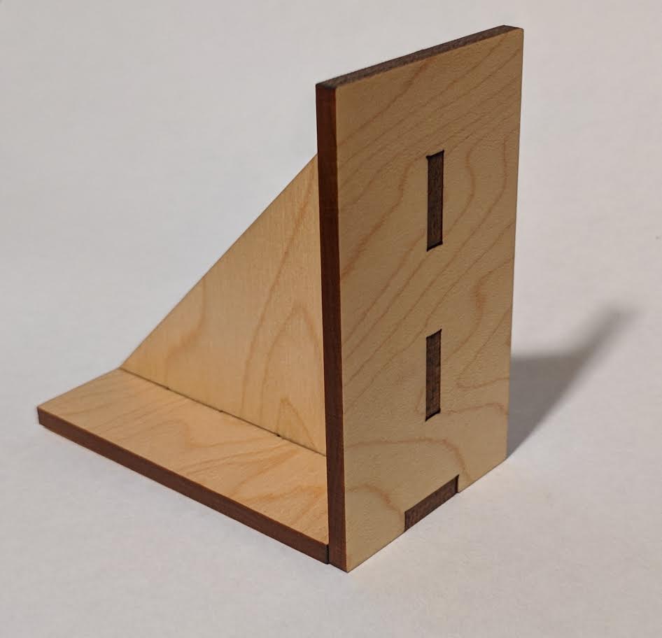 Bracket for .130 stock made for laser cutting